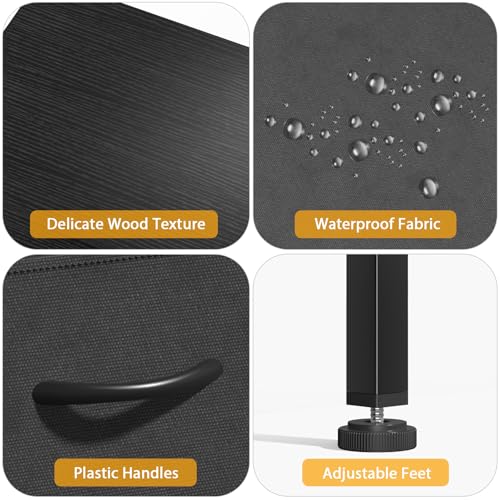 COWISH Tall Dresser with 6 Drawers, Vertical Bedside End Table and Chest of Drawers for Bedroom, Black Furniture with Fabric Drawer Nightstand Organizer Unit in Living Room, Closet, Entryway, Hallyway - Image 5