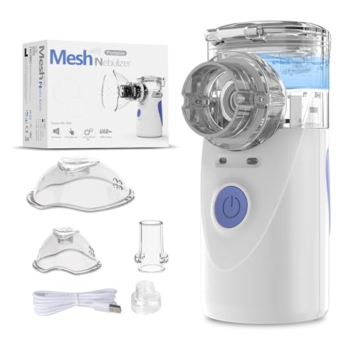 Nébulisateur Portable Silencieux USB-C avec Masques pour Adultes et Enfants