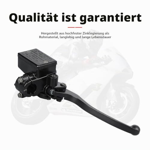 CYWVYNYT Motorrad Kupplung Bremshebel, 7/8\ 22mm Motorrad Vorne Rechts Bremse Kupplungshebel Hauptbremszylinder für Yamaha YFZ450 YFM(Swarchz) (7/8\ 22mm)