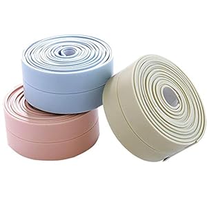 DXIA 3 Pcs Sigillante Autoadesivo, Nastro Sigillante Impermeabile, PVC Nastro Striscia Autoadesivo S