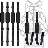 Knitgrip 4 Pcs Tree Stand Backpack Straps Carrying Shoulder Strap Treestand Climbing Belts for Outdoor Transport Hunting Accessories, Black