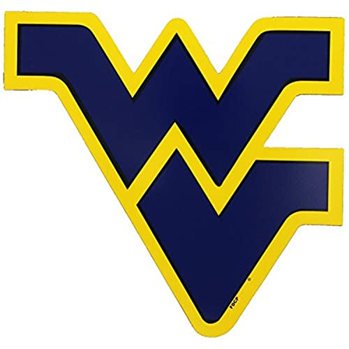 Fremont Die NCAA West Virginia Mountaineers Vinyl Team Logo Magnet, 12", Team Colors