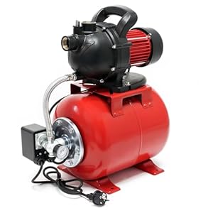 Tuinpomp waterpomp centrifugaalpomp 1000 Watt 3500 l/h met drukschakelaar en manometer