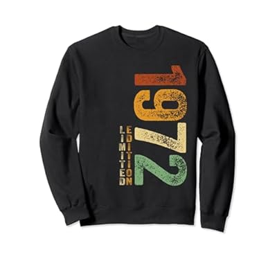 1972 Regalos de cumpleaños retro Edición limitada 1972 Sudadera | Ya disponible en tu tienda friki favorita! En mundofriki.es!
