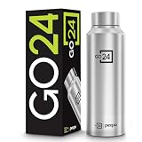 Go24 pexpo Stainless Steel Water Bottle Chromo Silver 750ml