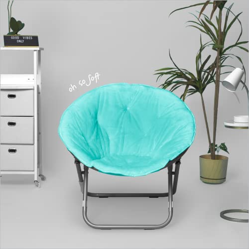 Sillón Plegable Peluche Azul miniatura 3