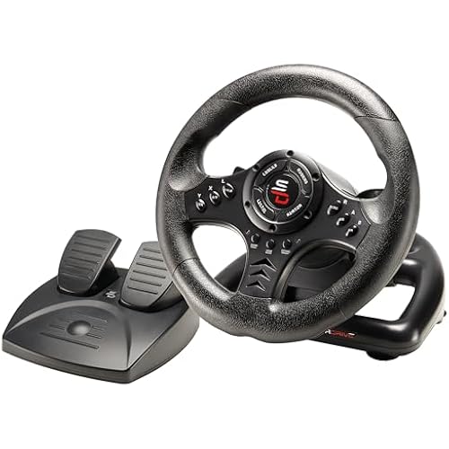 SUBSONIC Racing SV450 Gaming Steering Wheel Switch 2, PS4, Xbox & PC – 180°