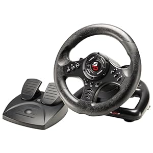 Subsonic – Superdrive, Volante De Carreras Sv450 Con Pedales, Cambio Y Vibración, Xbox X/Series, Switch, Ps4, Xbox One, Ps3, Pc (Programable Para Todos Los Juegos), Xbox Series X