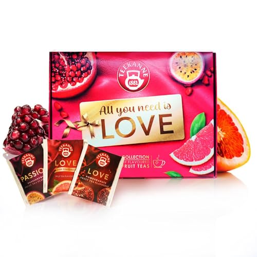 Teekanne Love Collection, Coffret de Thé aux Fruits, 3 Boîtes de 10 Sachets