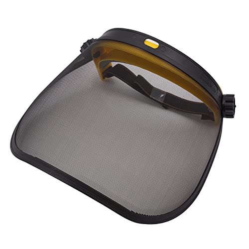 Sikurotech Visiera Protettiva con Rete Metallica per Viso Occhi Regolabile, Accessorio Protezione Giardino Giardinaggio Sicurezza Lavoro professionale e Fai Da Te