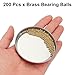 uxcell 200 Pcs 2.5 mm Bearing Balls H62 Brass G100 Precision Balls for Industrial Spheres, Machinery, Automotive, and DIY