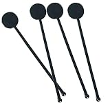 Gdeal 7 Inches Cocktail Swizzle Stick - Disc Top Drink Stirrers Plastic Coffee Whiskey Stirrers Pack