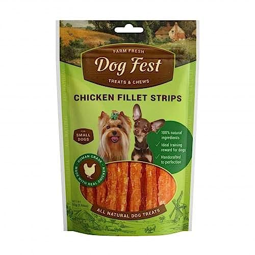 Dog Fest Chicken Fillet Strips for Mini Dogs Treat (55g)
