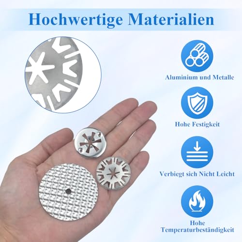 12 Sets Hitzeschutzplatte Reparatursatz für Auto, 30mm Klemmscheiben Hitzeschutzblech, 52mm Reparaturbleche, Hitzeschild Befestigungs Reparatursatz, Kompatibel mit VW Skoda 6715468 N90335004