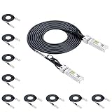 #10Gtek# [10-Pack] 10G SFP+ DAC Cable - 10GBASE-CU Passive Direct Attach Copper Twinax SFP Cable for