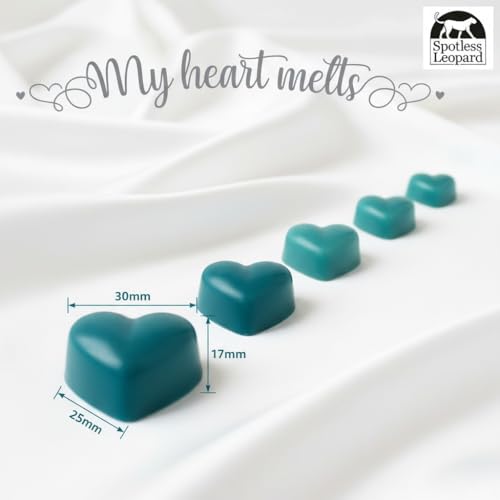 Sauvage for Men Wax Melts - 16 x 5g Heart Shaped Wax Melts, Inspired Aftershave Men Sauvage High Street Scent in a Presentation Box, Spotless Leopard Candle Gift Sets - Made in UK - Image 3