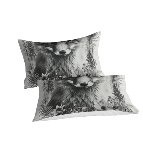Housse de couette renard anti-transpiration microfibre douce - 3