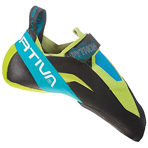 LA SPORTIVA Scarpette Arrampicata Python, Apple Green-Tropic Blue, EU 35.5