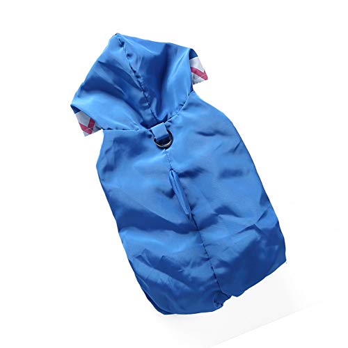 Selmai Dog Raincoat With Hoodies Soft Mesh Elastic Band Four Legs Jumpsuit Outfits For Puppy Pet Cat Apparel Waterproof Rain Jacket Lightweight Outdoor Summer Rain Days Cold Weather Proof Blue Xl #TOP2