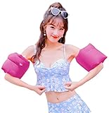 Topsung Arm Floaties Inflatable Swim Arm Bands Floater Sleeves Swimming Rings Tube Armlets for Children and Adults