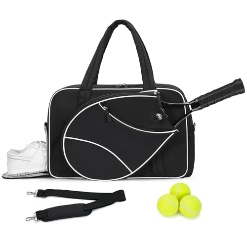 Marvolia Tennis Gym Bag for Women Tennis Racket Bag, Black