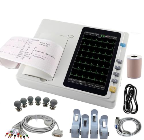 GAYAYAS Elettrocardiografo Portatile con LCD Digitale