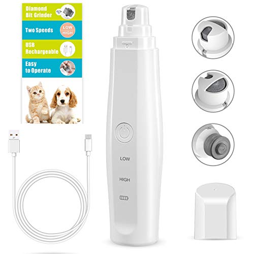 Dog Nail Grinder for Perfect Paw 2 Speed Electric Pet Nail Trimmer