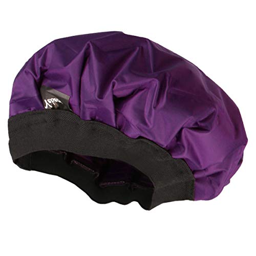 Yebeauty Cordless Deep Conditioning Heat Cap Microwavable Heated Treatment Steaming Thermal Conditioning Hot Cap for Curly Hair Styling Care - Purple