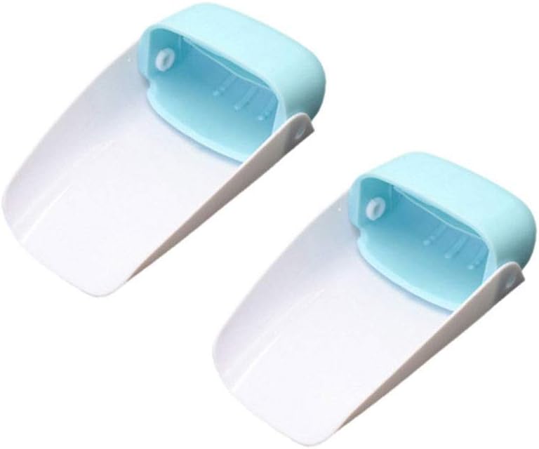 2pcs Hand Washing Spout Sink Safety Accessories Kitchen Bathroom Faucet Extender Household for Kids Easy Install Universal(E)