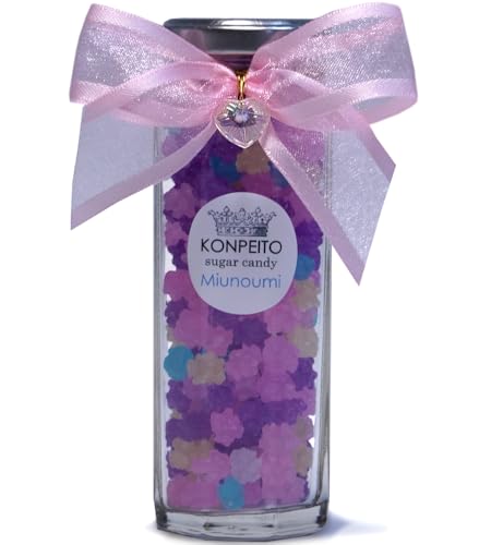 Mayca Moon Konpeito Sugar Candy Japanese Tiny Sugar Candy Glass Bottle (Miunoumi)