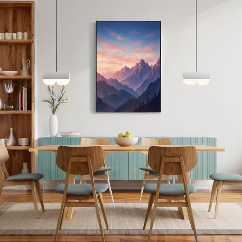 Paneles decorativos de cordilleras estratificadas para salón y dormitorio, 60×90 cm 3