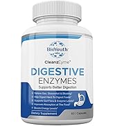 BioYouth Labs Natural Digestive Enzymes &amp; Probiotic Supplement for Adults, 60 Capsules - Nutritio...