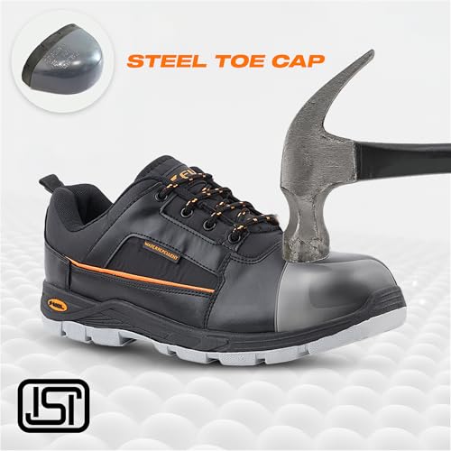 Image of FUEL Armour 3 DD ISI Marked Synthetic Treated Fabric Breathable Safety Shoes for Men with 100J Steel Toe Cap in PVC Double Density Sole