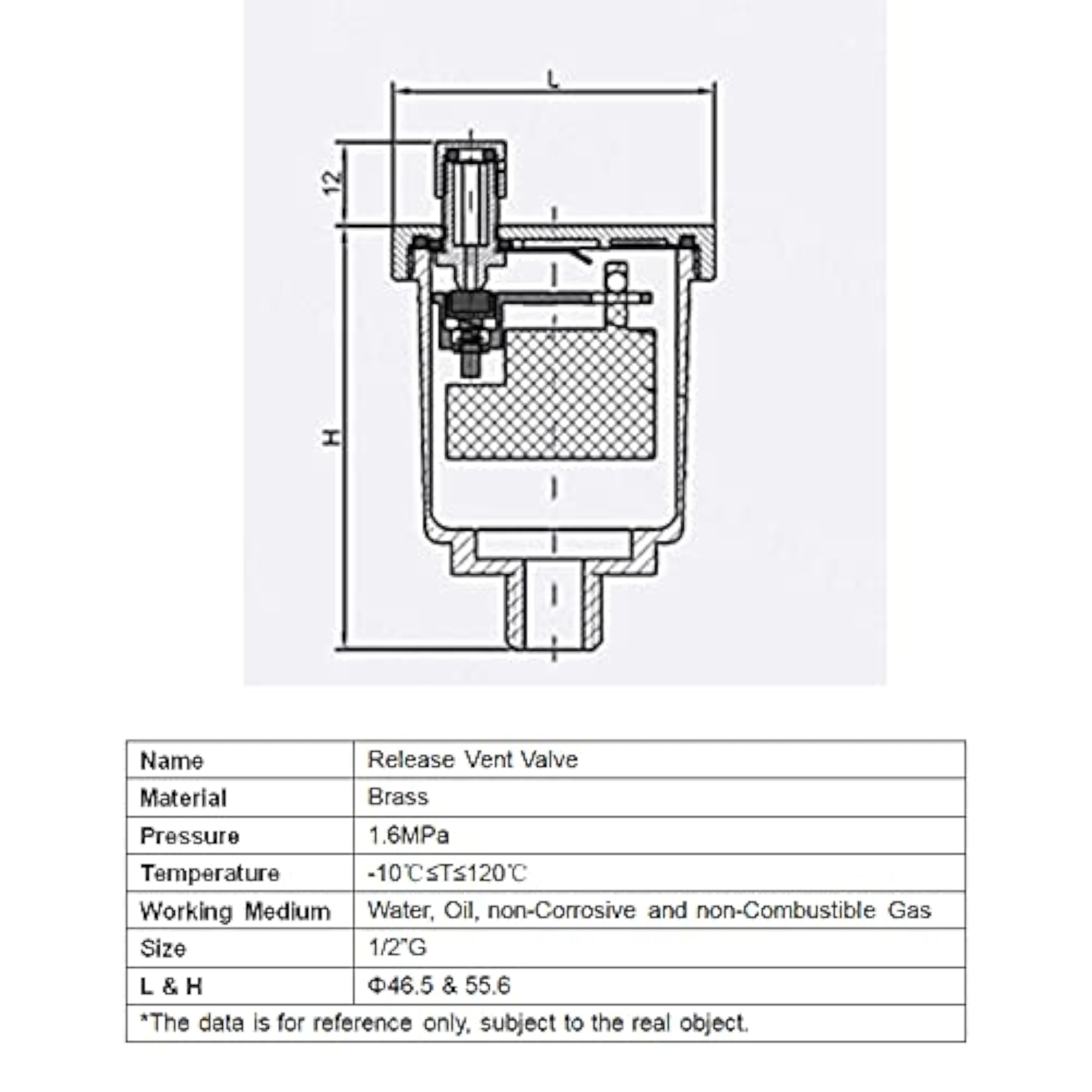 Brass Automatic Float Valve Kit with Air Bleeder Release Vent Valve