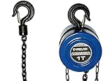 1 kn to kg Kettenzug M80751 ist der ideale Helfer zum Ziehen, Offroad, Werkstatt, Landwirtschaft, Forst, Handwerk, Industrie, Garten- und Landschaftsbau.