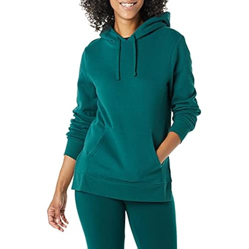 Snapklik.com : Essentials Womens French Terry Hooded Tunic Sweatshirt