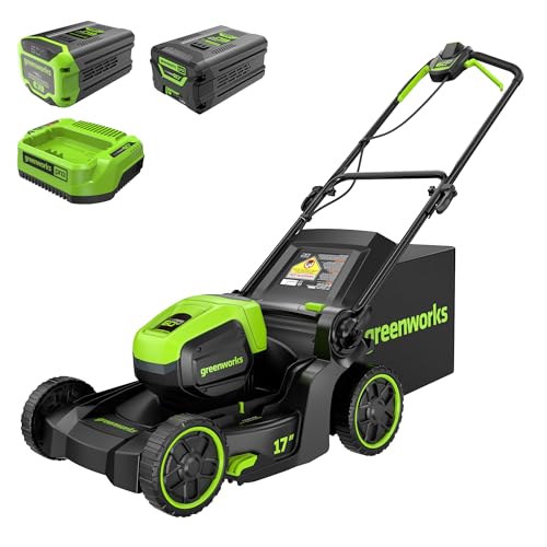 Greenworks 60V 17" Brushless Cordless Lawn Mower, 4.0Ah