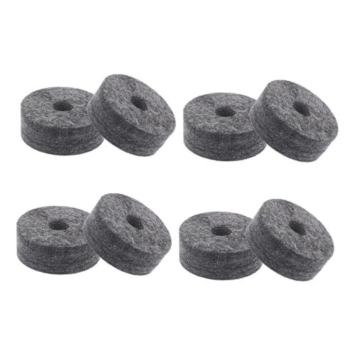 8Pcs Drum Cymbal Felt Pads Non Slip Design for Enhanced Stability Easy Installation Durable Felt for All Drum Brands for Practice Performance