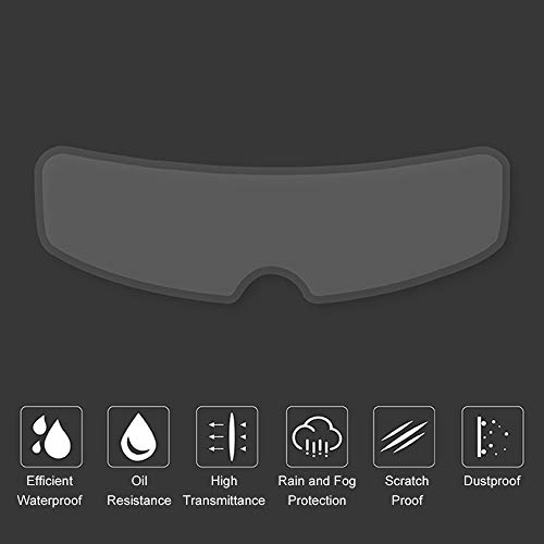 KKmoon capacete de motocicleta impermeável para lentes de proteção, película de proteção universal c