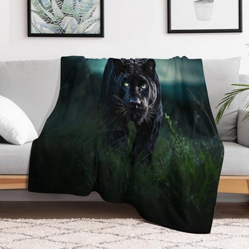 Couverture polaire flanelle léopard pour protéger votre canapé du froid