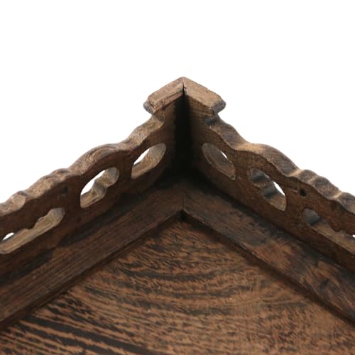 WDONAY Wooden Display Stand Base 5.43" x 5.43" Square Wood Carved Pedestal by WDONAY - Used condition - Image 8