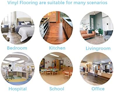 Self Adhesive Floor Tile Vinyl Flooring Peel and Stick Floor Tiles for Bathroom Kitchen Living Room Bedroom Waterproof Marble 30X30cm 10pcs