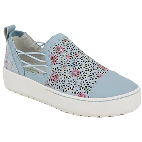 Jambu Womens Erin Perforated Slip On Sneakers Casual Shoes Casual - Blue - Size 7.5 M #TOP1