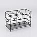 inforest Stainless Steel Bathroom Stand Toothbrush Toothpaste Holder (Black)