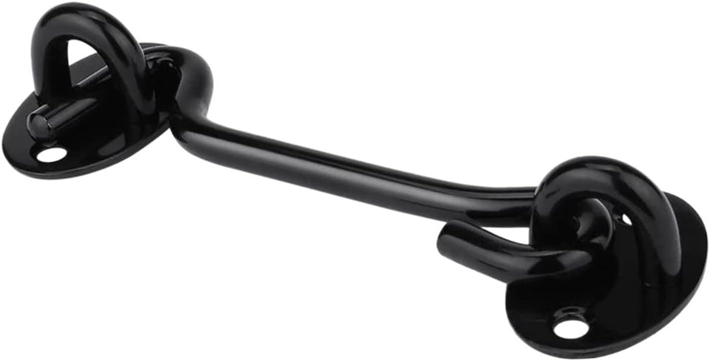 Gate Latches Bolt barn Doors and Windows Chain Lock Heavy-Duty Solid Thickened Stainless Steel Door Lock Plus Anti-Theft Door Bumper