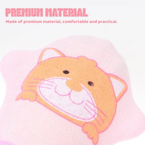 Image of Housoutil 3Pcs Baby Bath Gloves Soft Terry Cloth Wash Mitts for Kids Gentle Exfoliating Scrub Gloves Toddler Bathing Supplies