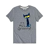 Pete the Cat - It's All Groovy - Toddler Short Sleeve T-Shirt - Size 2T Athletic Heather