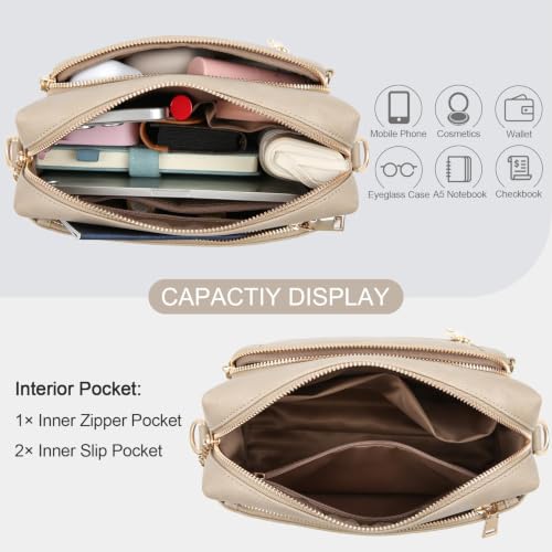 Image of Vegan Leather Crossbody Bags for Women Anti theft Purses and Handbag
