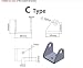 LF_FFa 2pcs / Un par Soportes de Montaje for actuadores lineales instale...
