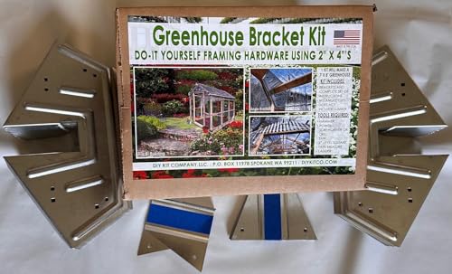 Greenhouse. Build Your Own Greenhouse. DIY Greenhouse Kit. The Original Greenhouse Bracket Kit. Includes Brackets and Complete Set of Plans. Expandable. Made in The USA. No Angled Cuts